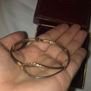 Ronaldo platinum and gold bracelet